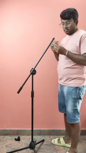 Chân Micro Boom Mic Stand Đứng Cao Cấp Xoay 360° Giá Đỡ Mic Sân Khấu Phòng Thu Karaoke Livestream