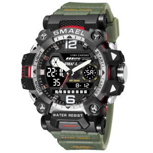 SMAEL 8072 Men Waterproof Watches Janpenese Quartz Chronograph Heavy-Duty Watch Men Alarm Electronic Wristwatch reloj de hombre