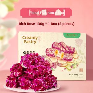 BENGONGELE | Pinyin Rose Milk Crisp and Nougat Egg Rolls Snack