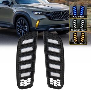 Đèn LED Chạy Ban Ngày DRL Đèn Xi Nhan Động Đèn Sương Mù Ô Tô Mazda CX-50 CX50 2023 2024 Màu Trắng Vàng Xanh Phụ Kiện