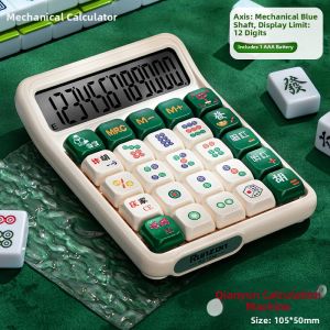MINGZHUO | Aesthetic Multi-functional Blue Switch Mechanical Keyboard Calculator Voice-supported