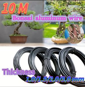 10 M Bonsai Wires Aluminum Bonsai Training Wires Modeling Orchard And Garden Tools Plant DIY Shape Accessories 1mm-3mm  black
