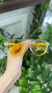 Kính Mắt Tròn Tròng Vàng Thời Trang CIDU Mk19