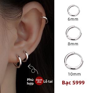 YINAO | Bông Tai Bạc Không Dị Ứng