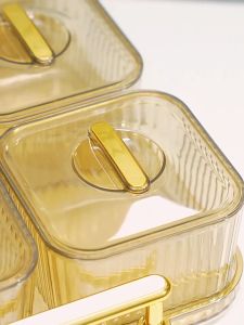 【SG Dliver】 Fruit Plate Removable Serving Dishes with Lid Fruit Plate Organizer Divided Serving Tray Fruit Platter