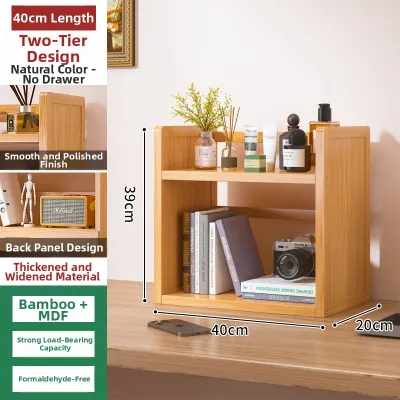 YONGJUE | Real Wood Multi-level Bookshelf Desk Organizer