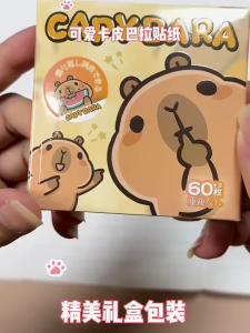 Sticker Cartoon 卡通贴纸 Pelekat Kartun Comel DIY Hiasan Buku Skrap Capybara Cute Sticker Pack Scrapbook Student