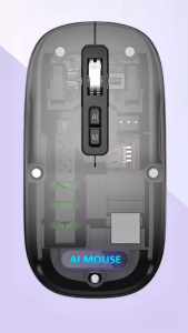 Chuột Phiên Dịch AI V16 - Phiên Dịch Đa Ngôn Ngữ Chuyển Giọng Nói Thành Văn Bản Vỏ Trong Suốt Độc Đáo Tích Hợp Chat AI Tiện Lợi