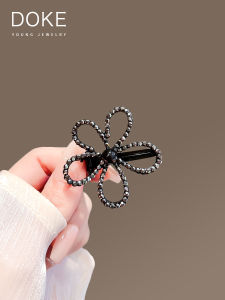 Elegant Black Flower Hair Clip: Stylish Hair Accessories for Women