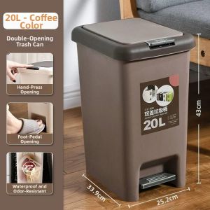 ZHENTAIYUAN | Creative Pedal Trash Can Large