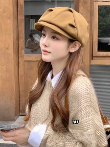 Mũ Lưỡi Trai Gấp Xếp Nếp Phong Cách Anh Cổ Điển Cho Nữ Mùa Thu Đông Nhỏ Gọn Hình Đám Mây Mũ Lưỡi Trai Bé Con Mũ Lưỡi Trai Hình Bát Giác