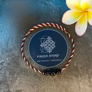 Gelang Tridatu Intuisi dengan Batu Onyx asli khas Bali Original