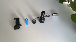 Senter LED Flashlight Torch C8 5 Mode High Power Lamp Light Super Bright Portable Light use 18650 battery for Camping fishing