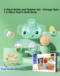 Auby | Biteable Teething Rattle Toy for Baby 6-month Grip Training