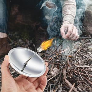 Solar Lighter Outdoor Fire Ignition Waterproof Windproof Emergency Travel Kits Portable Camping Hiking Wild Survival Tool Gear