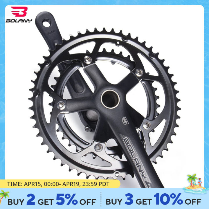 Mountain Bike Hollow Integrated Crankset | Single Speed Crank 170mm, 32T/34T/36T Chainring, BCD 104