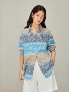 INMAN | Color Gradient Design Casual Loose Shirt