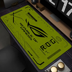 Large E-sports Mouse Pad white Gaming Desk Mat Non Slip Carpet R-ROG Gamer Pad Rubber Computer Mouse Pad Extended keyboard pad