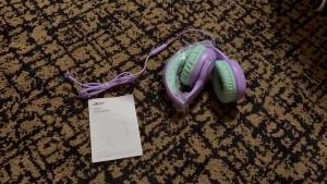 Acer Kids Headphones Wired for School 85/94dB Volume Limiter Foldable Stereo Sound Headset for Kids Learning Tablet IPad PC