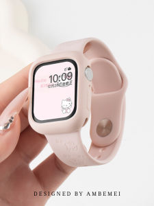 Apple Watch Band Compatible with iWatch9 Applewatch8 KT Cat S10 Line Dog S9 Engraved S8 Cartoon Silicone 7/6/5/4/se Female Model Cute