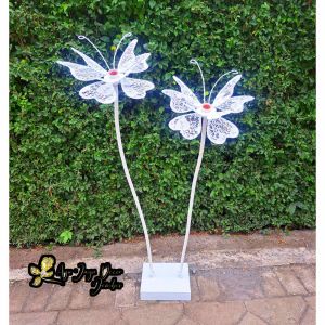 Standing bunga dekorasi pelaminan Motiv Kupu Kupu / lampu taman / lampu hias / lampu ruang tamu / lampu kamar