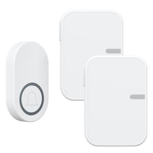 Wireless Long-Range No-Drilling Doorbell with Two Receivers Creative Security Chime