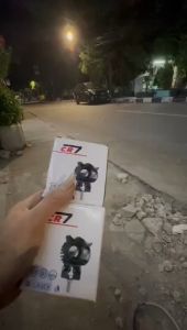 Lampu Tembak Sorot LED Putih-Kuning OWL SUPER Tipe Laser 2 Mata