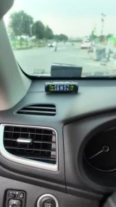 Cảm biến áp suất lốp ô tô xe hơi TPMS màn hình LCD gắn ngoài cao cấp Pin sạc +mặt trời tuổi thọ 5 năm Đo áp suất lốp
