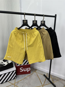 Quần Short Nam Mùa Hè Thường Ngày Mỏng Thoáng Khí Nhanh Khô Chống Thấm Nước Cạp Chun Dài Năm Inch Thời Trang Phong Cách Mỹ