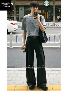 YOULIN | Summer Lightweight A-Line Pants with Drape High Quality