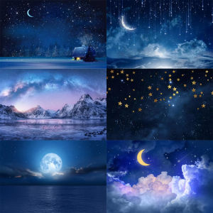 Jigsaw Puzzle 1000PCS Dreamy Night Sky With Glowing Stars And Moon Over Clouds For Adults Stress Relief Relaxing Activity