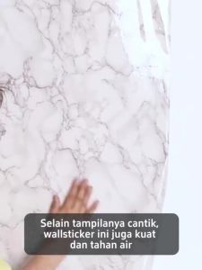 DCH - Wallpaper Stiker Dinding Marmer 45cm x 1m Wallpaper Kitchen Set Meja Dapur Super Premium Glosy