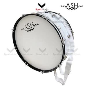 ASH กลองใหญ่ Bass drum กลองขอบโลหะ รุ่น L ขนาด 20-26 นิ้ว พร้อมสายสะพาย ไม้ตี