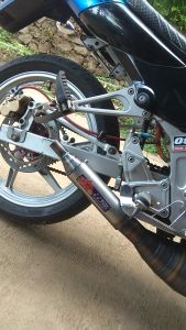 Knalpot Yy Pang Telo 3v3 2 Tak Kawasaki Ninja 150 Rx Series