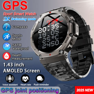 T-Rex 3 Ultra GPS Smart Watch 5 ATM Waterproof Built-in Dual-band GNSS Compass Military 170+ Sport Smartwatch Men 2025 New Watch