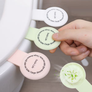 Toilet Seat Lifter with Aromatherapy Multi-functional Toilet Lid Lifting Handle Double-sided Tape Avoid Touching Toilet Lid