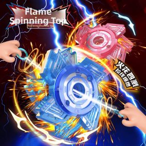 WOWEIAOKUANG | Stress Relief Rope Pulling Spinning Gyroscope Firewheel Toy with Sparkles