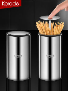 Hộp Đựng Tăm 304 Bằng Thép Không Gỉ Có Nắp Đậy Một Nút Hộp Đựng Tăm Di Động Đẹp Mắt Dùng Trong Gia Đình Hộp Đựng Tăm