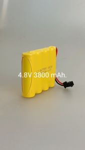 ถ่านรถบังคับ 4.8โวลต์ 3800 มืลลิแอมป์ ปลั๊กแบบสีดำ (SM) 15x50x60 มิลลิเมตร การใช้งานร่วมมือ ระหว่างรถบังคับ รถไต่หิน รถHUINA