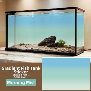 XIANXIANWUFANG | Aesthetic Aquarium Background Blue and White Gradient 5D HD Sticker