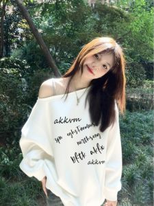 SUSHOUWANGE | Trendy Off-Shoulder Loose Design Sweater