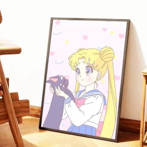 Anime S-Sailor Moon Classic Vintage DIY Diamond Painting Mosaic Handmade Art Exquisite Creative Gift Home Decoration