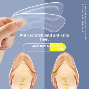 Anti-Wear Silicone Heel Pads Invisible Transparent High Heels Anti-Loss Half Size Shoe Accessories Foot Care Heel Cushions