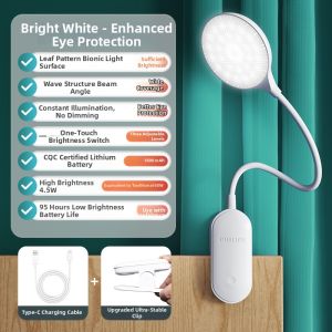 Philips | Charging Desk Lamp for Reading Clamping Eye-care