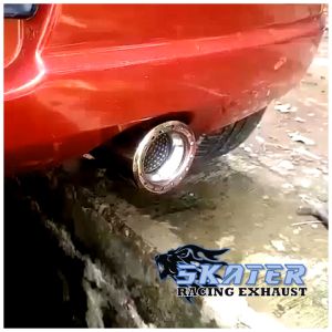 [TERLARIS] KNALPOT MOBIL RACING HKS GRONEL SUARA plus RESONATOR FULL BASS BULLAT 3.5INC RAINBOW UNIVERSAL MUFFLER UNTUK SEMUA JENIS MOBIL