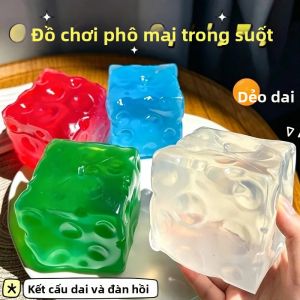 Bóng Giảm Stress Hình Phô Mai Dầu Dừa Có Thể Nặn Bóp Được Đồ Chơi Giảm Căng Thẳng Cho Người Lớn Không Đàn Hồi Quà Tặng Cảm Giác Thư Giãn