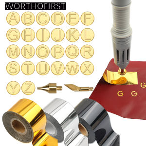 Heated Stamping Foil Pen Electric Hot Applicator Tool Kit Apply Foil to LeatherCraft Handmade Hot Stamping Foil