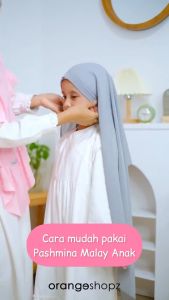 Jilbab Pashmina Instan Anak Pastan Malay Melayu Diamond - Kerudung Wanita