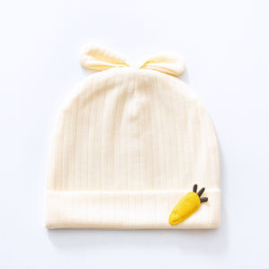 0-3 months Newborn Baby Cotton Hat for Baby Elastic Cap for Newborn Baby Hospital Hats for Baby Soft and Breathable Knit Hat