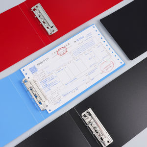 Multi Color Plastic Invoice Clipboard Heavy Duty Receipt Document Folder Holds 200 Sheets for Office Bill Paper Storage
